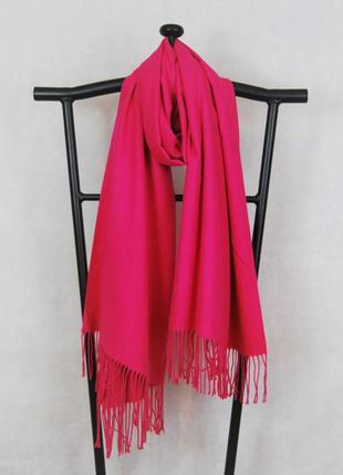 Кашеміровий великий шарф, рожевого , перламутрового кольору 🔥7 фото