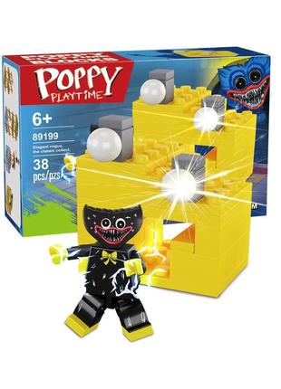 Конструктор lego poppy playtime килли вилли (черный хаги ваги), 38 деталей