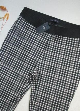 Суперовые плотные трикотажные треггинсы штаны в клетку marks & spencer 🌺🍒🌺4 фото