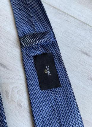 Тонкий голубой галстук5 фото