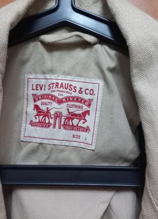 Продам новий льняний пиджак levi's (l) 55% льон, 45% cotton9 фото