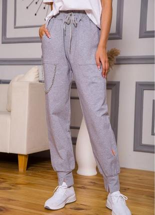 Стильні з цепкою джогери бавовна новинка 2 кольори поспіши мало! s m l xl 44 46 48 xs4 фото