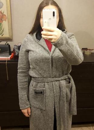 Жіноче пальто з капюшоном3 фото