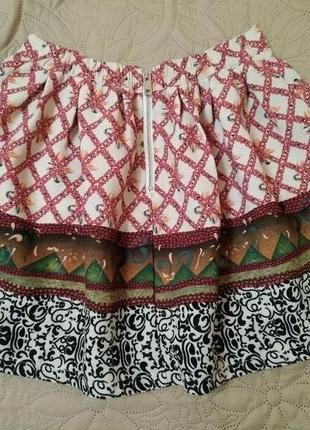 Пышная юбка с узорами на молнии 36 azara4 фото