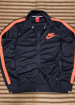 Кофта nike track logo jacket hoodie zip на молнии худи/олимпийка/балахон/толстовка/свитшот