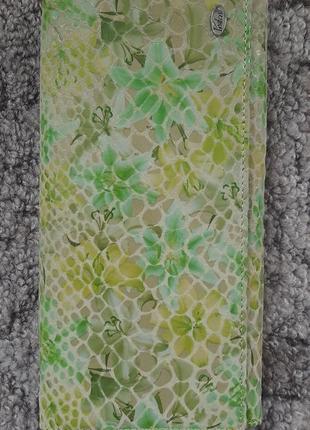 Большой женский замшевый кошелек pratero (зеленый)2 фото