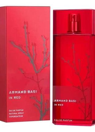 Женская парфюмированная вода armand basi in red eau de parfum (ин ред о де парфюм) 100мл