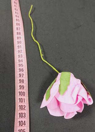 Цветы розы большие на ножке №2 розовая