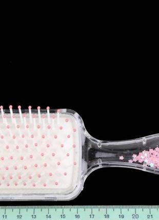 Расческа прозрачная "тропики" (упаковка 4 шт)