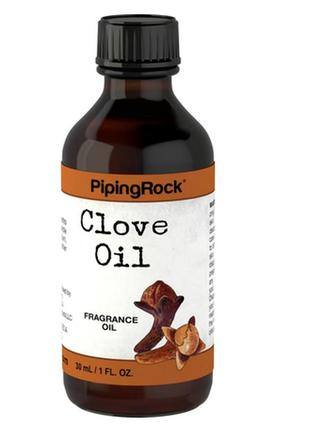 Ефірна олія гвоздики, essential oils clove від piping rock, 30 мл