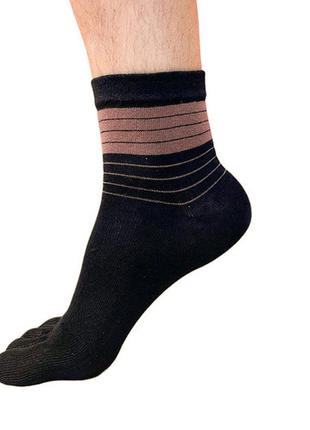 Носки с пальцами каштан veridical 39-44 черный4 фото