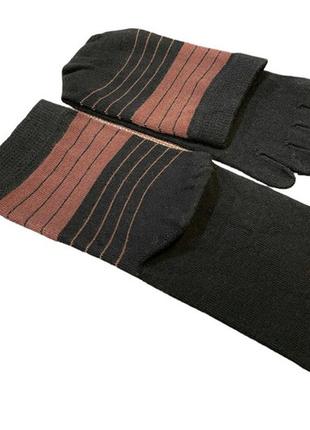 Носки с пальцами каштан veridical 39-44 черный2 фото