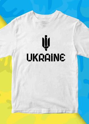 Футболка с патриотическим принтом "ua. ukraine. украина. трезубец. герб украины" push it