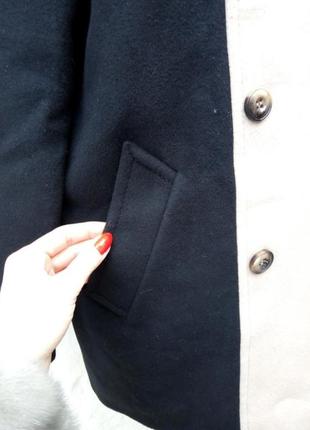 Стильное теплое чёрное шерстяное кашемир пальто windsmoor.4 фото