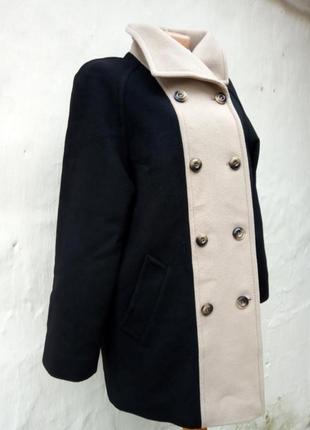 Стильное теплое чёрное шерстяное кашемир пальто windsmoor.7 фото
