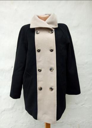Стильное теплое чёрное шерстяное кашемир пальто windsmoor.3 фото