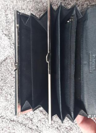 Женский кожаный кошелек dr.koffer (лакированный, черный)