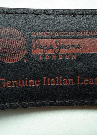 Ремень пояс pepe jeans london genuine italian leather кожаный9 фото