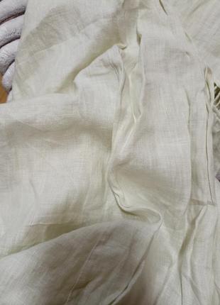 Превосходное платье фисташкового цвета из льна sleek chic, итальялия,р. l5 фото