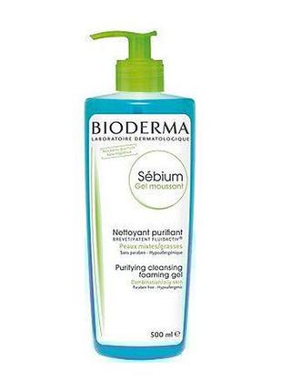 Гель для умивання bioderma sebium 500 мл