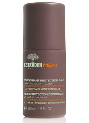 Шариковый дезодорант nuxe men deodorant 24hr protection 50 мл1 фото