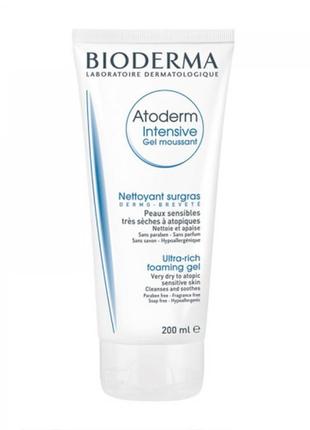 Очищаючий гель bioderma atoderm gel moussant 200 мл