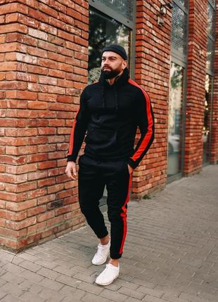 Спортивный костюм мужской теплый флисовый трехнитка, спортивный костюм с лампасами зимний4 фото