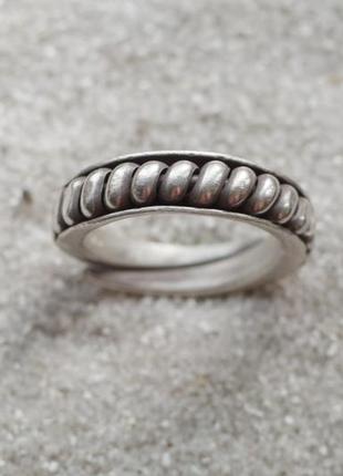 Тибетское кольцо амулет. спираль. серебро . размер 19+1 фото