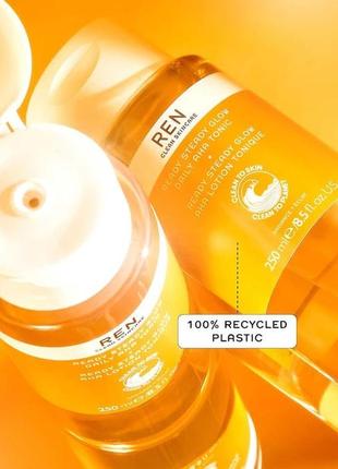 Тоник отшелушивающий для лица с ана ren clean skincare ready steady glow daily aha 250 мл10 фото