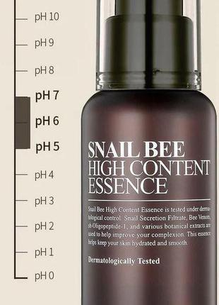 Эссенция с высоким содержанием муцина улитки и пчелиным ядом benton snail bee high content essence 60 мл9 фото