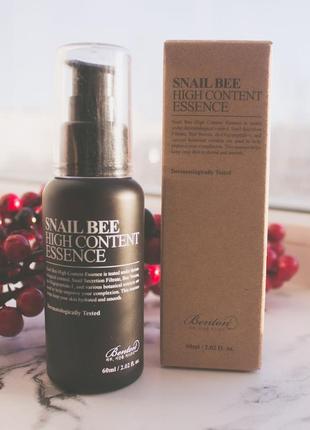 Эссенция с высоким содержанием муцина улитки и пчелиным ядом benton snail bee high content essence 60 мл7 фото