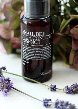 Эссенция с высоким содержанием муцина улитки и пчелиным ядом benton snail bee high content essence 60 мл5 фото