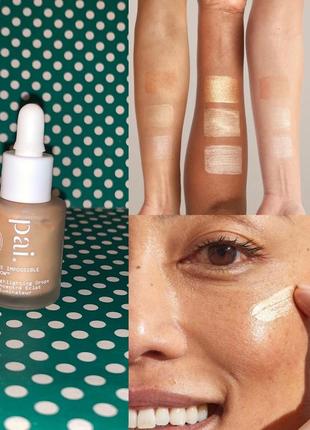 Рідкий хайлайтер pai skincare the impossible glow hyaluronic acid highlighting drops краплі хайлайтер champagne 10ml