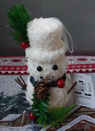 Эксклюзивная новогодняя игрушка снеговик dielti