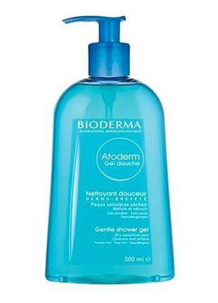 Гель для душу, для сухої та чутливої шкіри bioderma atoderm gentle shower gel 500 мл