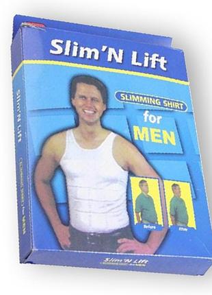 Майка корректирующая мужская slim & lift слим энд лифт