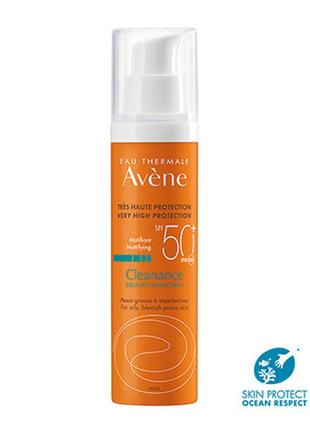 Сонцезахисний крем для жирної шкіри avene solaires cleanance sun care spf 50+ 50 мл1 фото