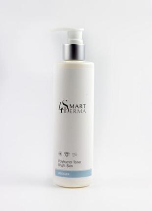 Smart4derma aquagen polyfructol toner bright skin зволожуючий гель-тонер для сяяння шкіри