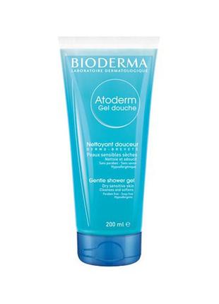 Очищающий гель для душа bioderma atoderm gel douche 200 мл1 фото