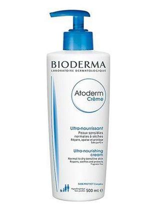 Поживний крем для тіла bioderma atoderm cream 500 мл1 фото