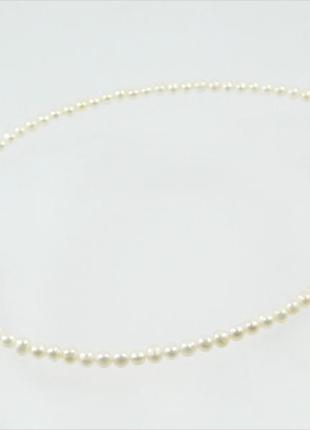 Ожерелье жемчужины белые 4 мм серебро, изысканное ожерелье из натурального камня, красивые украшения
