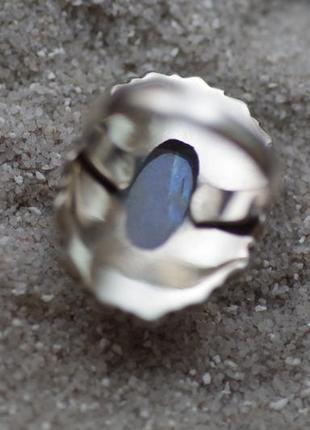 Кольцо лунный камень в серебре. индия размер 185 фото