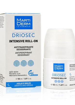 Кульковий антиперспірант-дезодорант martiderm driosec intensive roll-on 50 мл