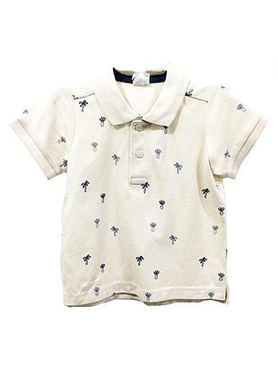 Оригинальная футболка-поло с принтом от бренда h&m 211020221620 разм. 68(4-6м)
