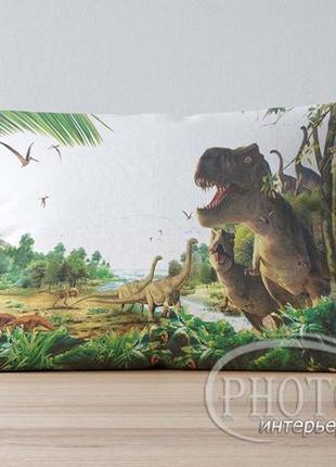 Детская подушка с фото "динозавры 2"
