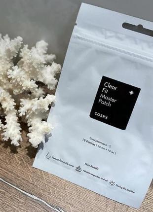 Гідрогелеві патчі від прищів cosrx clear fit master patch, 18 шт
