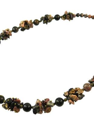 Эксклюзивное ожерелье "красота родонита", изысканное ожерелье из натурального камня, красивые украшения