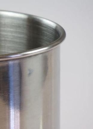 Кружка нержавейка из нержавеющей стали металлическая с ручкой 270 мл  ( диаметр 8 см)6 фото
