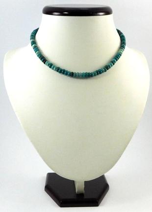 Ожерелье бирюза рондель, изысканное ожерелье из натурального камня, красивы украшения