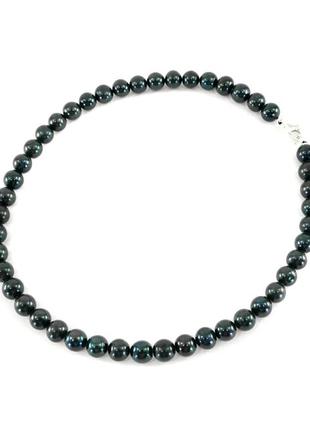 Ожерелье жемчужины черные красивые бусы из натурального камня ожерелье из натурального жемчуга